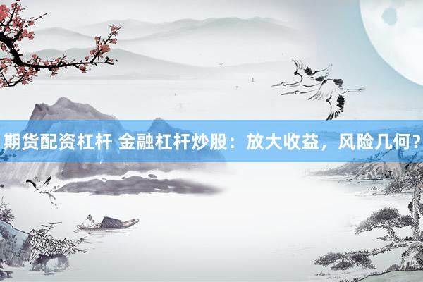 期货配资杠杆 金融杠杆炒股：放大收益，风险几何？