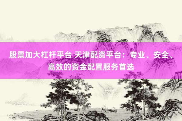 股票加大杠杆平台 天津配资平台：专业、安全、高效的资金配置服务首选